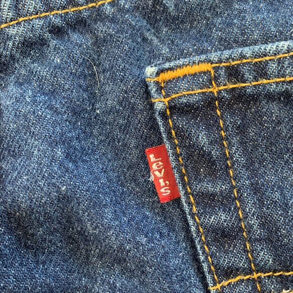 Vintage Levi’s 505 Mens Regular Fit Blue Jeans Red Tab Size 35x32 (Actual 33x32) - Picture 5 of 16